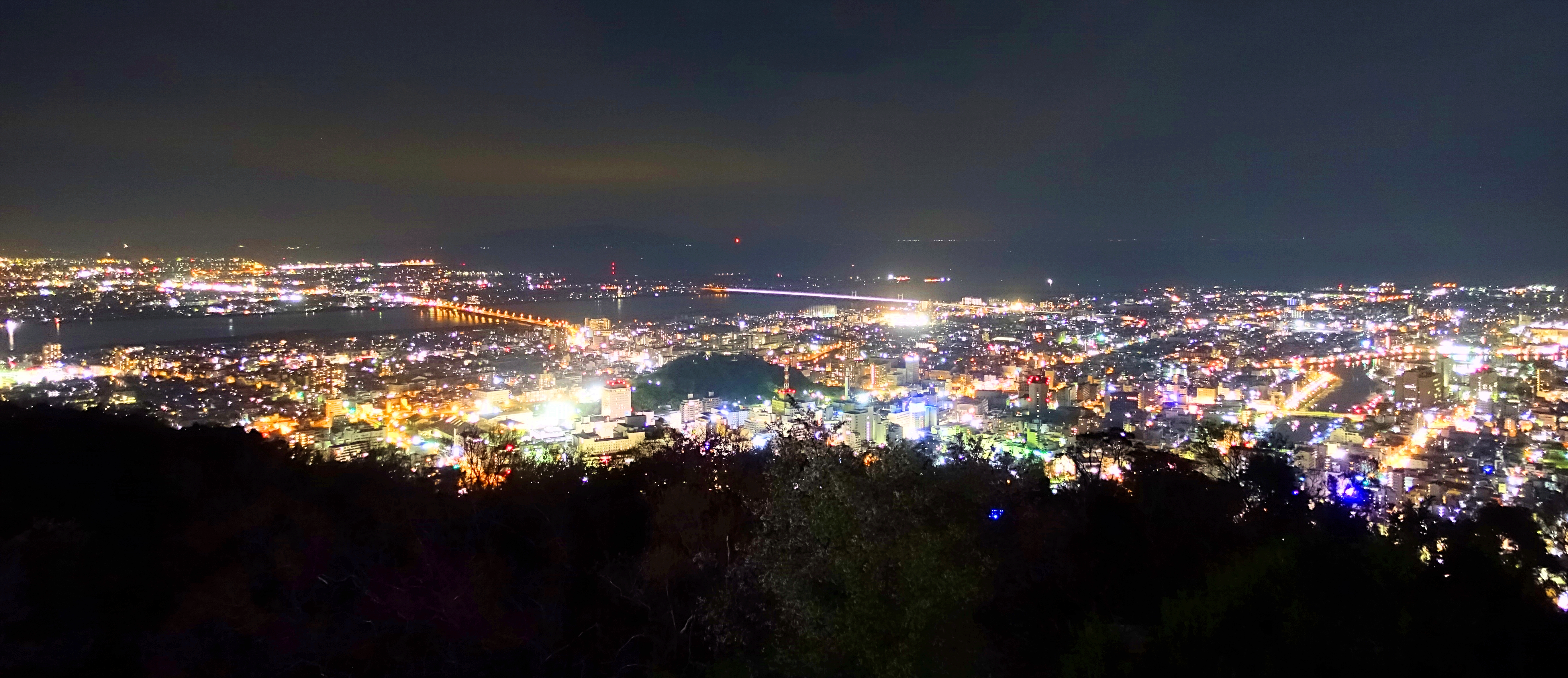 眉山に夜景を見に行ってみた ぷくぷく旅行記